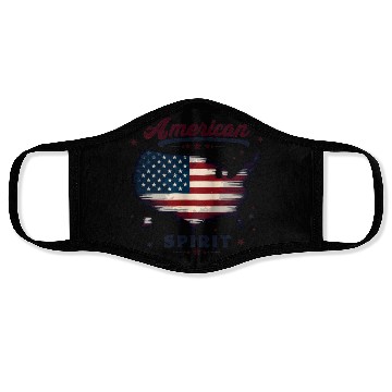 Discover American Spirit Patriotic USA Flag Face Masks