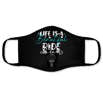 Discover Hot Air Balloon Company Fire Adventure Face Masks