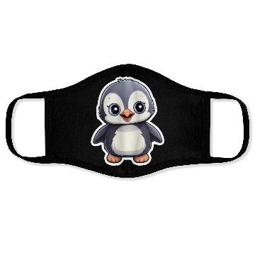 Discover Penguin Famila, Cute Penguin, Penguin logo Face Masks