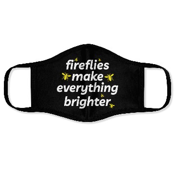 Discover Fireflies Firefly Lightning Bug Insect Collector Face Masks