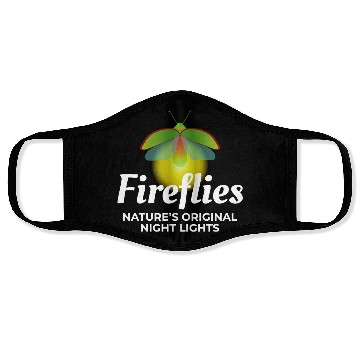 Discover Fireflies Firefly Lightning Bug Insect Collector Face Masks