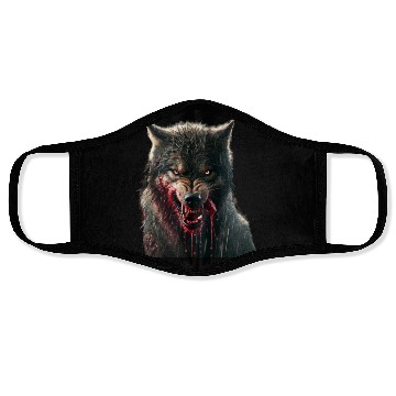 Discover wolf & blood Face Masks