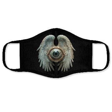 Discover Weirdcore Aesthetic Human Eyeball Wings Strangecor Face Masks