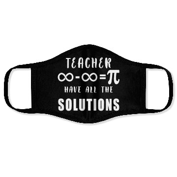 Discover Physics, Biology, Chemistry or Science Teacher Face Masks