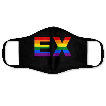 Discover Ex Heterosexual Rainbow Flag LGBT Pride Month Face Masks