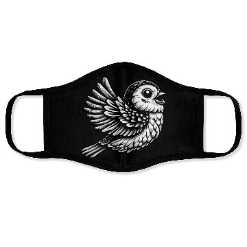 Discover Majestic Freedom Sparrow Face Masks