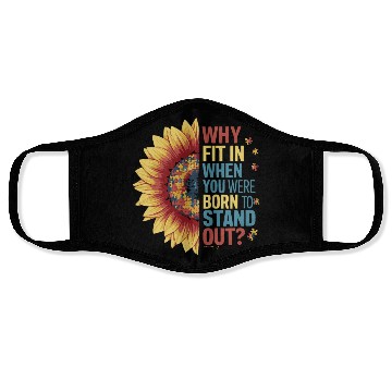 Discover Vibrant Sunflower Puzzle Face Masks