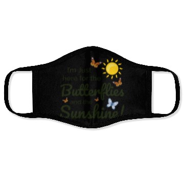 Discover Butterfly Sunshine Insect Collector Entomology Face Masks