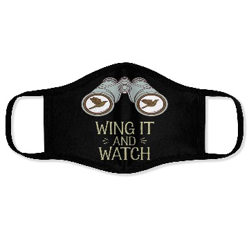 Discover Wing It and Watch Birdwatching Nature Adventure Face Masks