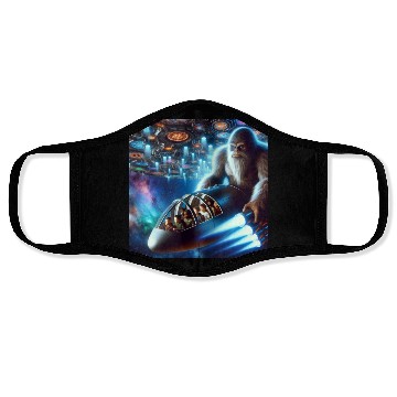 Discover Sasquatch in Spaceship Face Masks