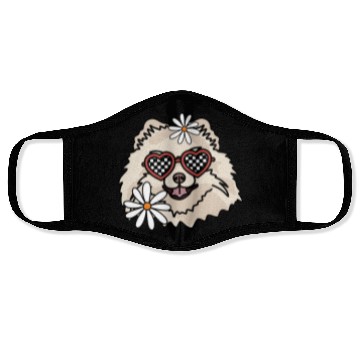 Discover Pomeranian Retro Dog Face Masks