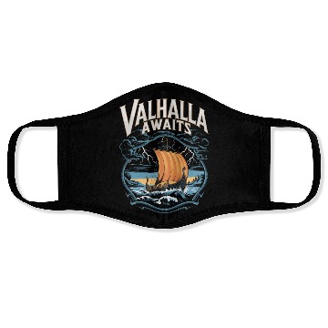 Discover Valhalla Vikings for a Viking Lover Face Masks