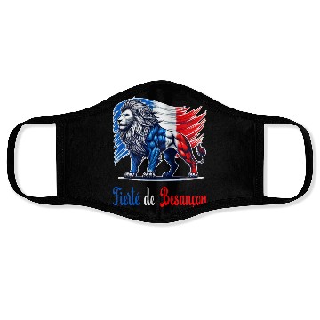 Discover The pride of Besançon flag design Face Masks