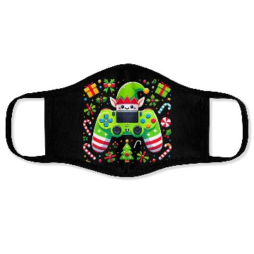 Discover Christmas Elf Themed Gaming Controller Fun Face Masks