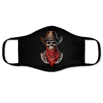 Discover Outlaw Cowboy Skull Face Masks