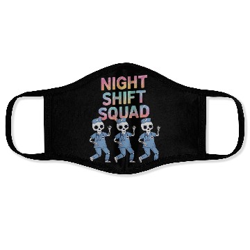 Discover Night Shift Squad Halloween Funny Skeleton Face Masks