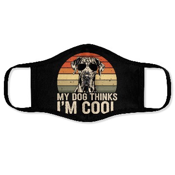 Discover Great Dane My Dog Thinks Im Cool Face Masks