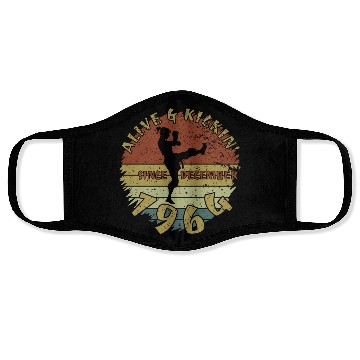 Discover 60th birthday Alive and kickin since 12/1964 Face Masks