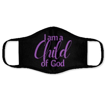 Discover I am a child of God affirmation Face Masks