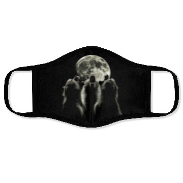Discover Baboon Monkey Howling Moon Face Masks