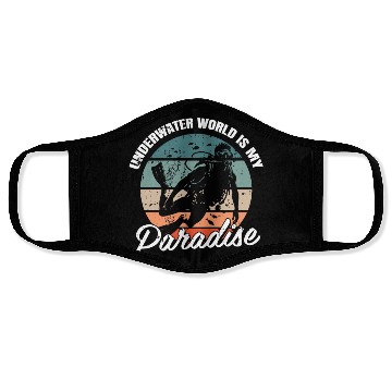 Discover Underwater World Is My Paradise Face Masks