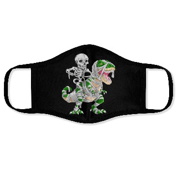 Discover Skeleton Riding Mummy Dinosaur T rex Halloween Face Masks