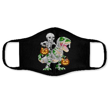 Discover Skeleton Riding Mummy Dinosaur T rex Halloween Face Masks