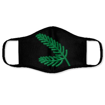 Discover Fir branches embroidered Face Masks