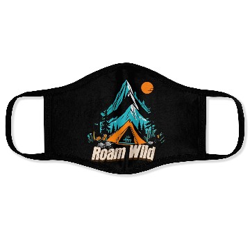 Discover Roam Wild, Rv & Camping life Face Masks