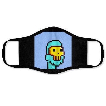 Discover Pixel Alien golden mask Face Masks