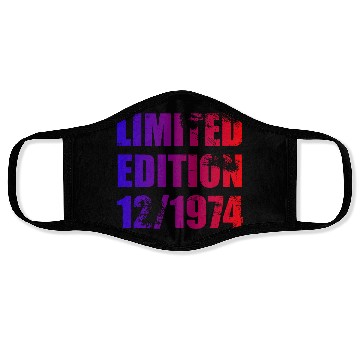 Discover 50th birthday Limited Edition 12/1974 Face Masks