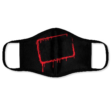 Discover 100 % Percent Rock Heavy Metal Music Text Logo Face Masks