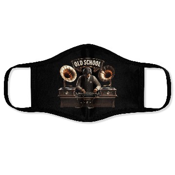 Discover Old School DJ Retro Vibes Face Masks