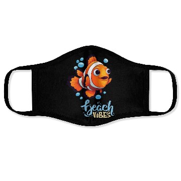 Discover Cream Blue Green Modern Skeleton Beach Face Masks