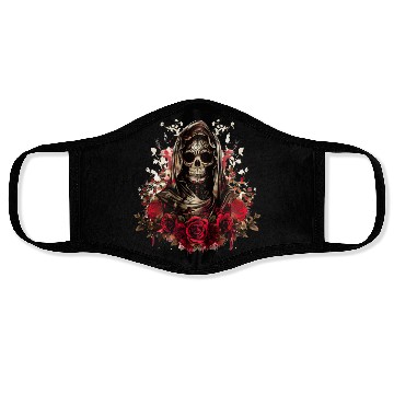 Discover Santa Muerte Folk Saint Face Masks