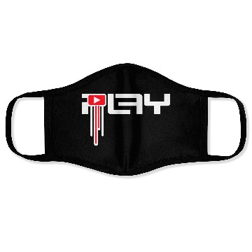 Discover Play Icon Party On Techno DJ Music Graffiti Drops Face Masks