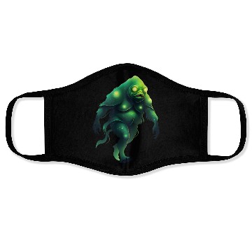 Discover Giant Green Monster Creature Face Masks