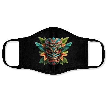Discover Tropical Tiki Warrior Face Masks