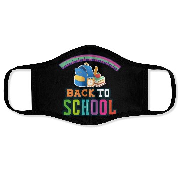 Discover Back to school colorful design. Face Masks