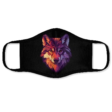 Discover Floral Wolf Vintage Flowers Wolf Face for Wolves Face Masks