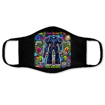 Discover Space Marine Graffiti - White Face Masks