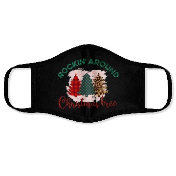Discover Rockin' Arround Christmas Tree Face Masks