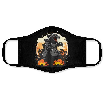 Discover Attack of the giant lizard Face Masks