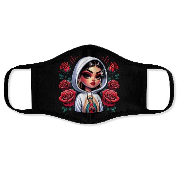 Discover Virgen de Guadalupe Our Lady of Guadalupe Face Masks