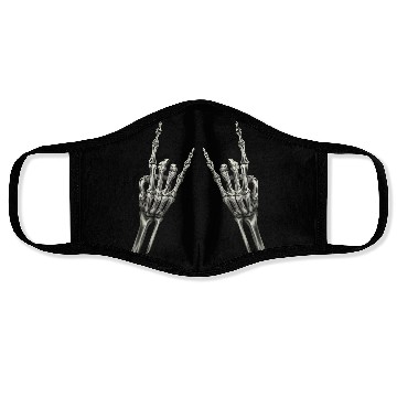 Discover Rock On Rock Star Skeleton Hands Rocker Halloween Face Masks
