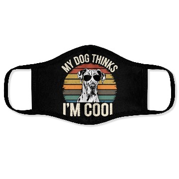 Discover Great Dane My Dog Thinks Im Cool Face Masks