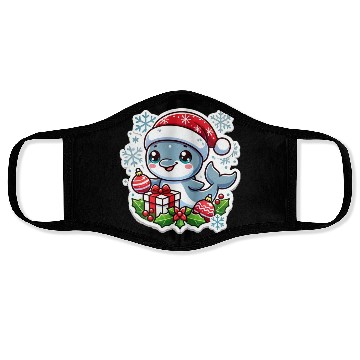 Discover Holiday Dolphin Splash Face Masks