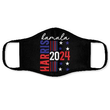 Discover Kamala Harris 2024 For President Campaign US Flag Face Masks