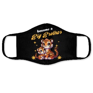 Discover I'm Going To Be A Big Brother Sweet Tigers, Face Masks