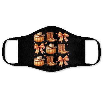 Discover Bow Pumpkin Face Masks
